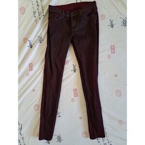 7 For All Mankind Red Jeans Women’s ‘The Skinny’ Size 25